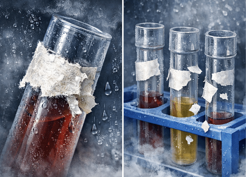 Tem nhãn ống nghiệm thông thường