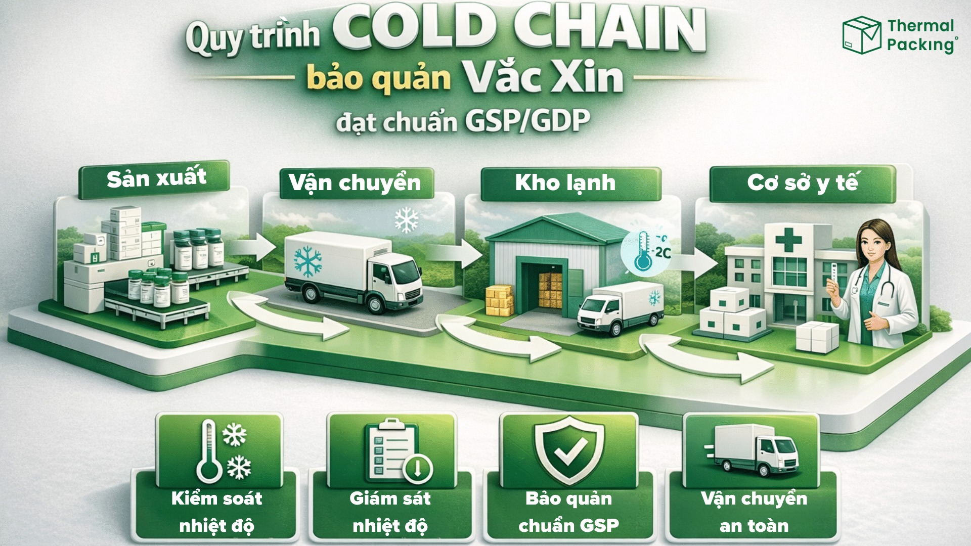 Quy trình cold chain bảo quản Vắc xin đạt chuẩn