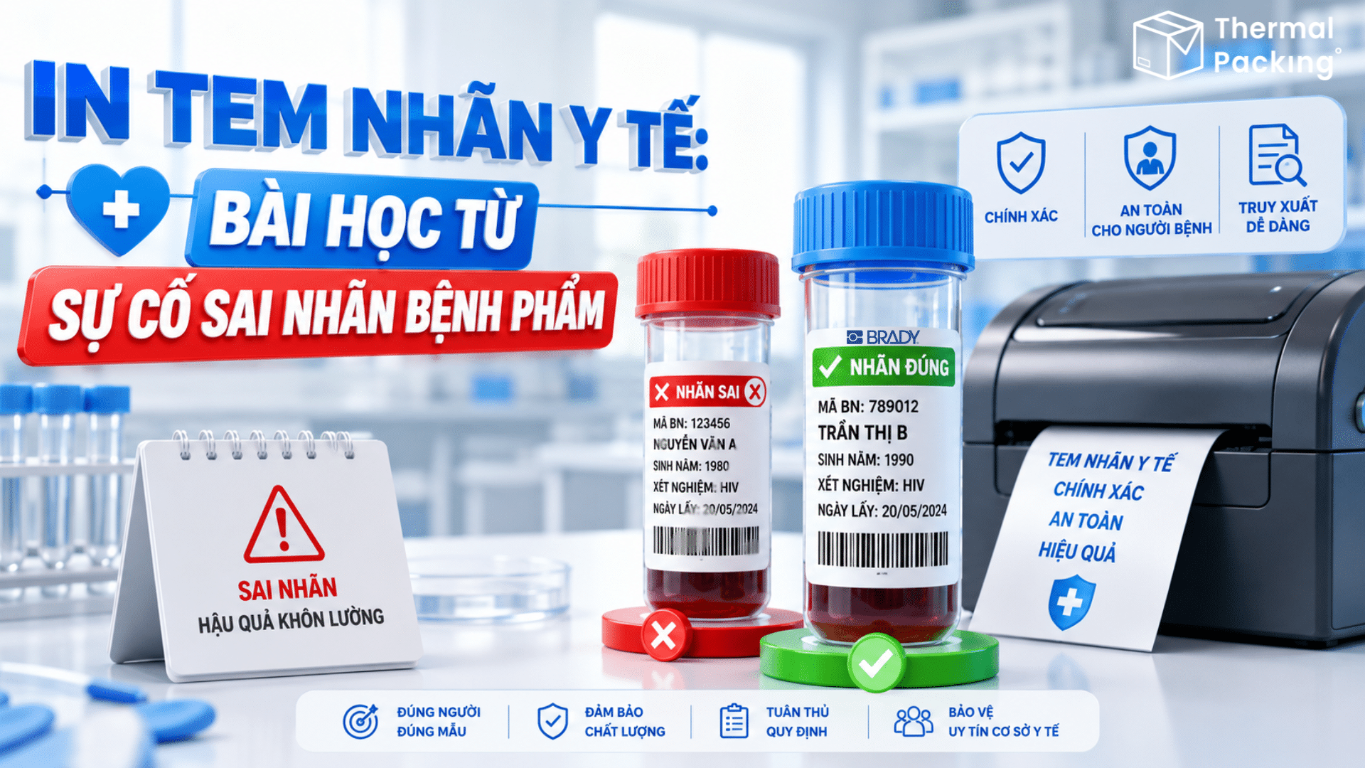 In tem nhãn y tế