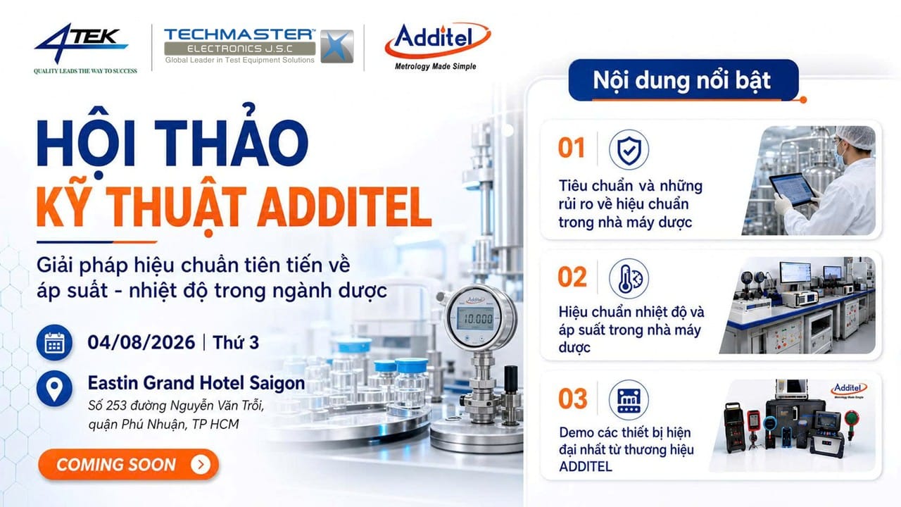 Banner Hội thảo Kỹ thuật Additel 2026